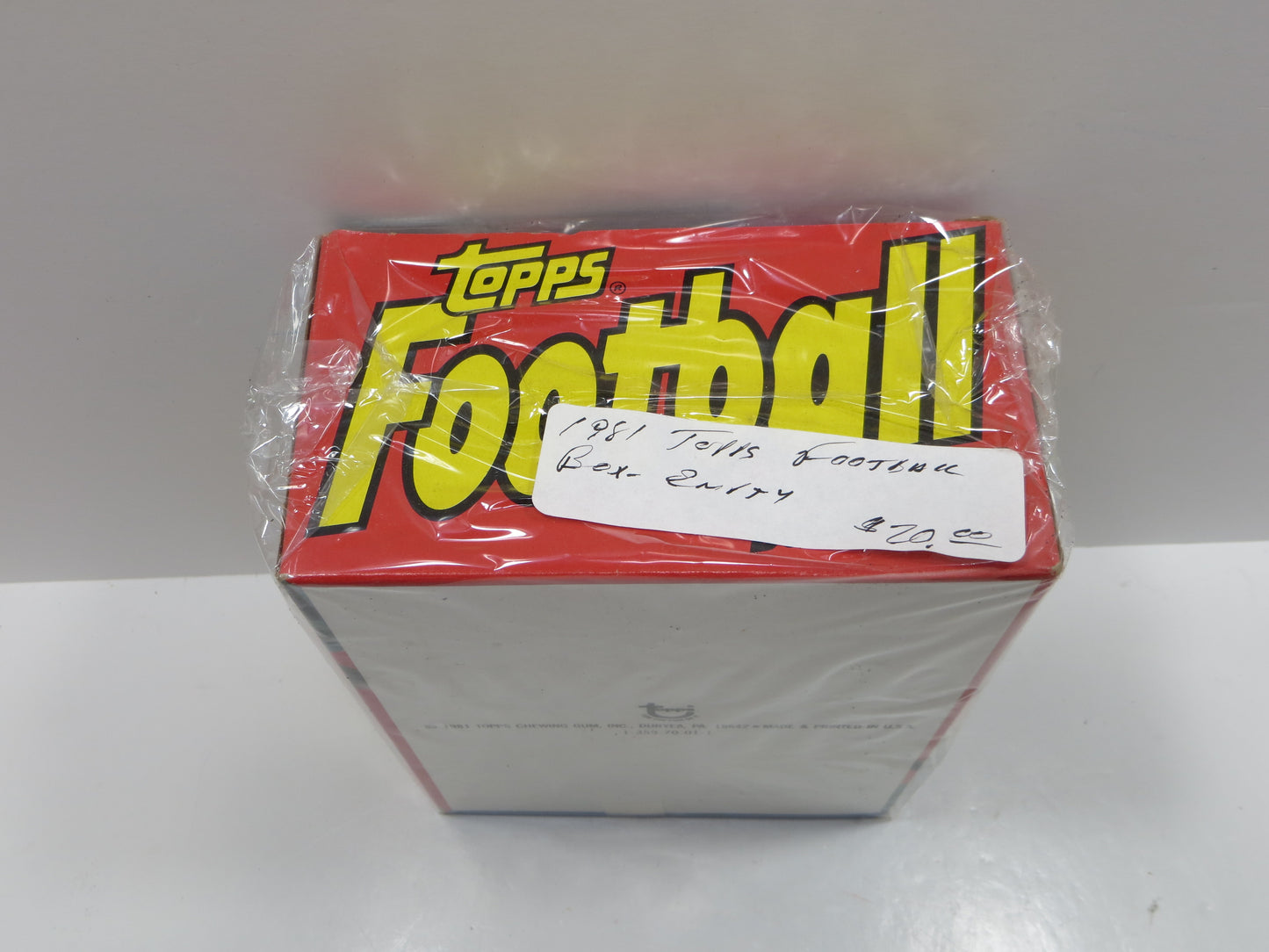 1981 TOPPS FOOTBALL EMPTY BOX Lot of 6 BOXES