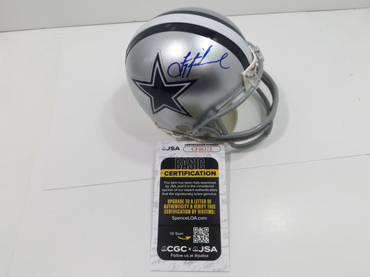 Troy Aikman SIGNED DALLAS COWBOYS Mini Helmet UCLA Bruins JSA COA