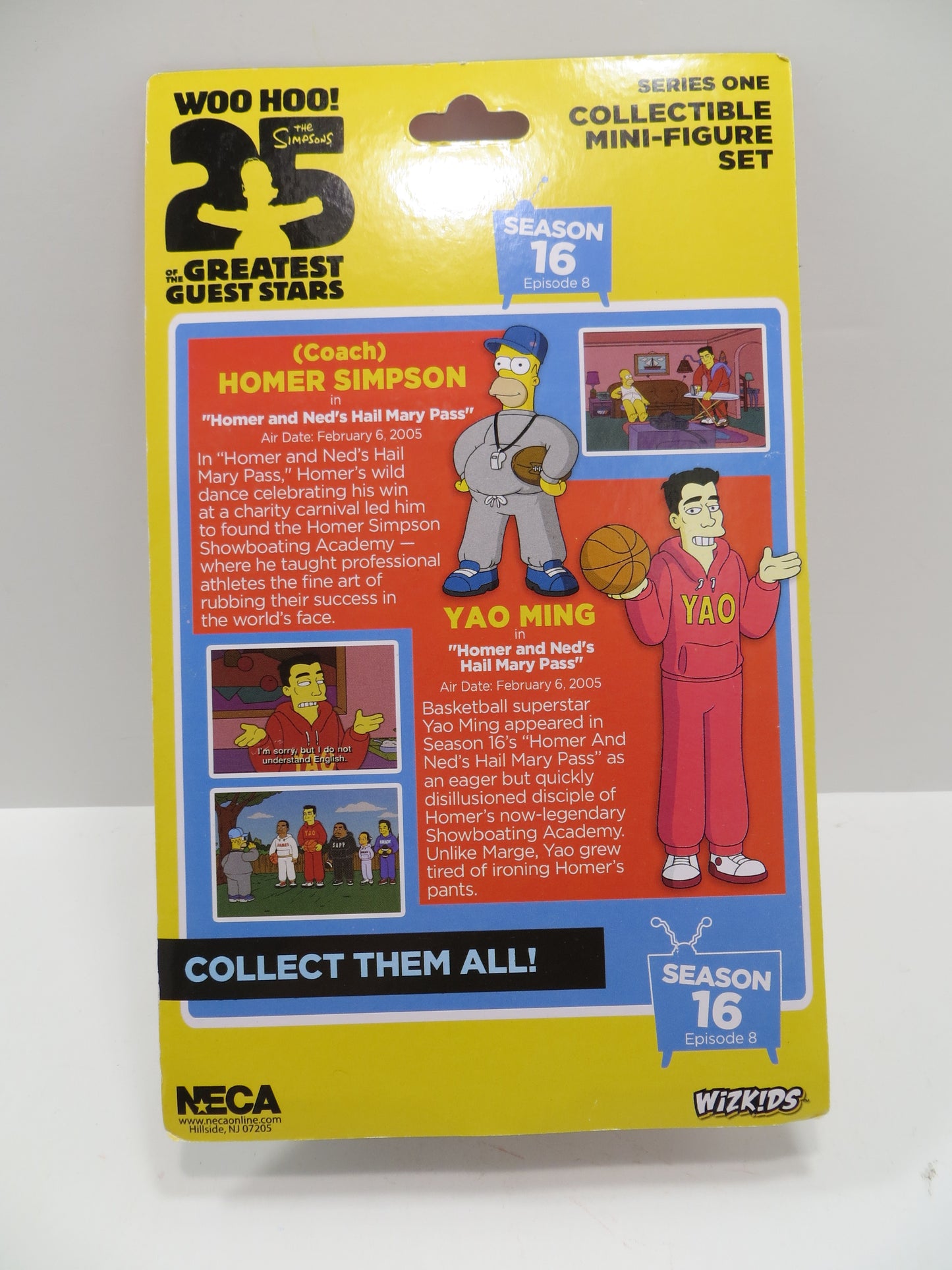 TONE RODRIGUEZ SIGNED SKETCHED Yao Ming & Homer SIMPSONS FIGURINE