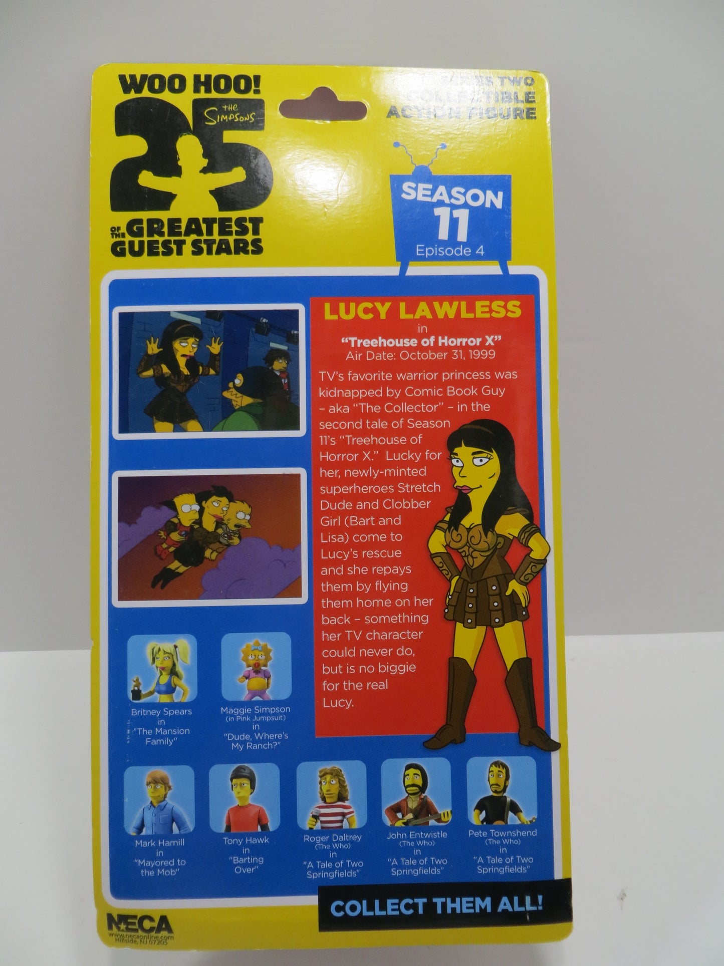 TONE RODRIGUEZ SIGNED SKETCHED Lucy Lawless SIMPSONS FIGURINE