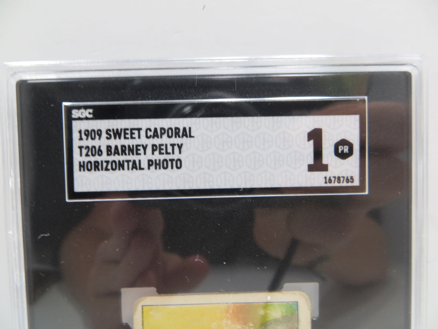 1909 Sweet Caporal Barney Petty T206 Horizontal Photo SGC 1