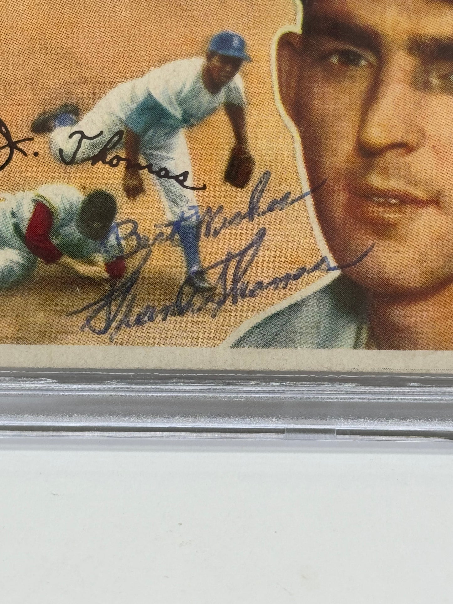 1956 Topps Frank J Thomas #153 Beckett Authentic Auto Deceased in 2023