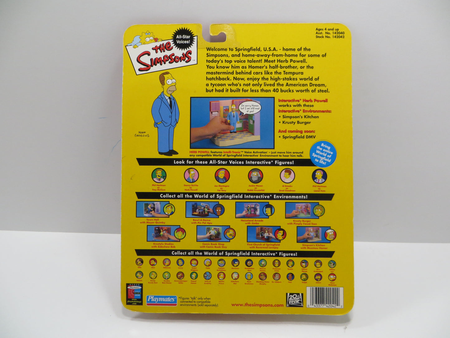 TONE RODRIGUEZ SIGNED SKETCHED Herb Powell SIMPSONS FIGURINE