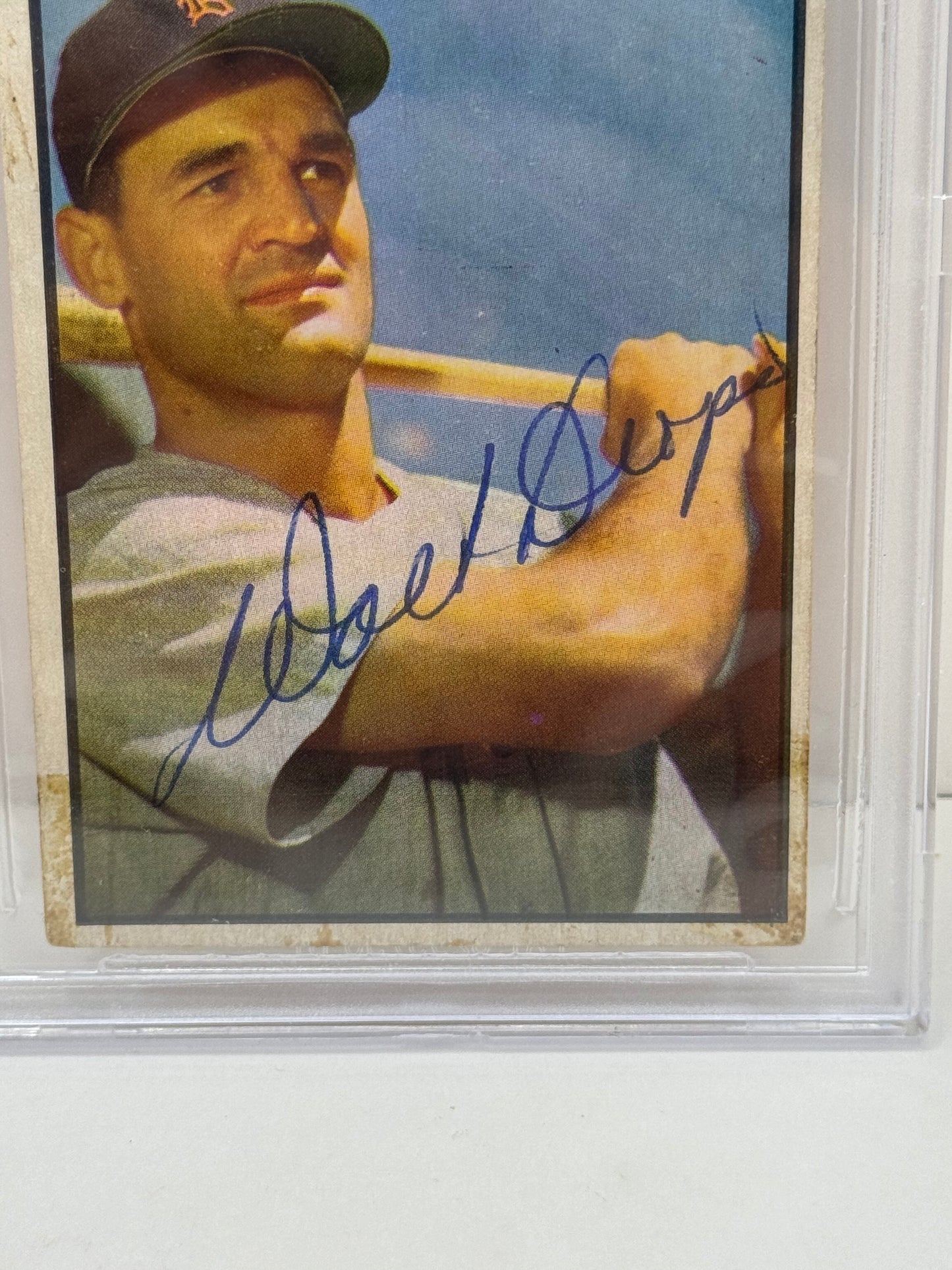1953 Bowman Color Walt Dropo #45 Auto Beckett Authentic Deceased in 2010