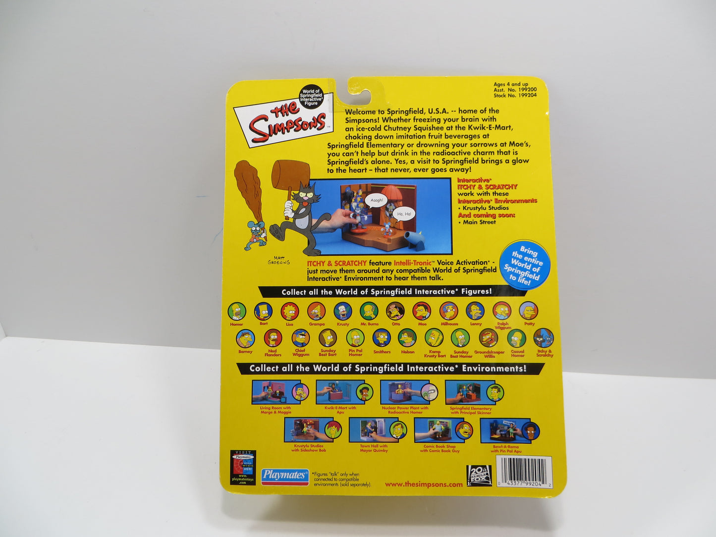 TONE RODRIGUEZ SIGNED SKETCHED Itchy and Scratchy SIMPSONS FIGURINE