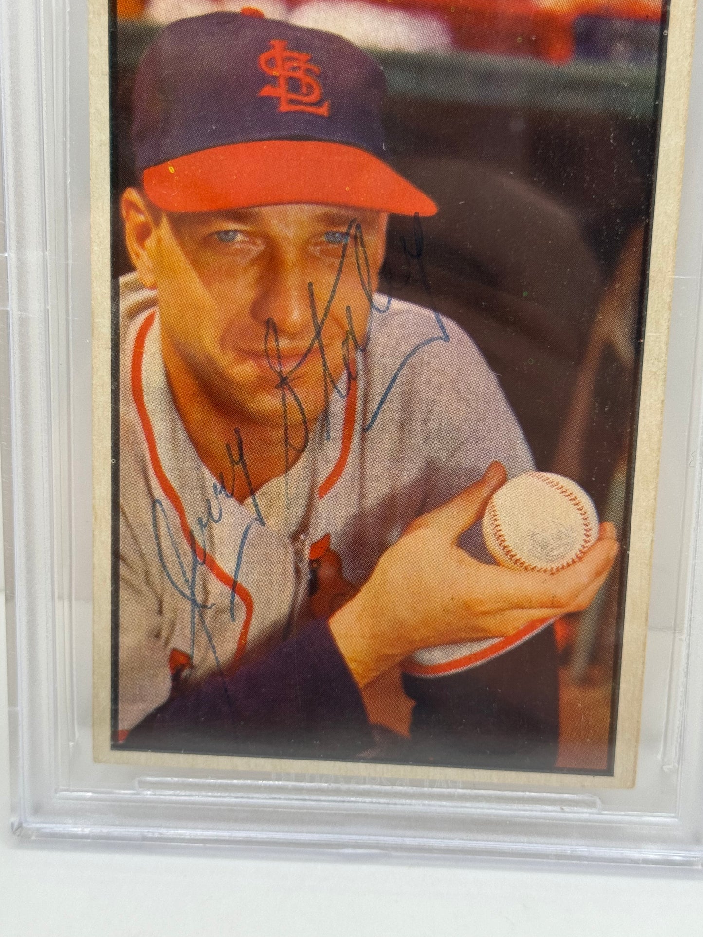 1953 Bowman Color Gerry Staley #17 Auto Beckett Authentic Deceased in 2008