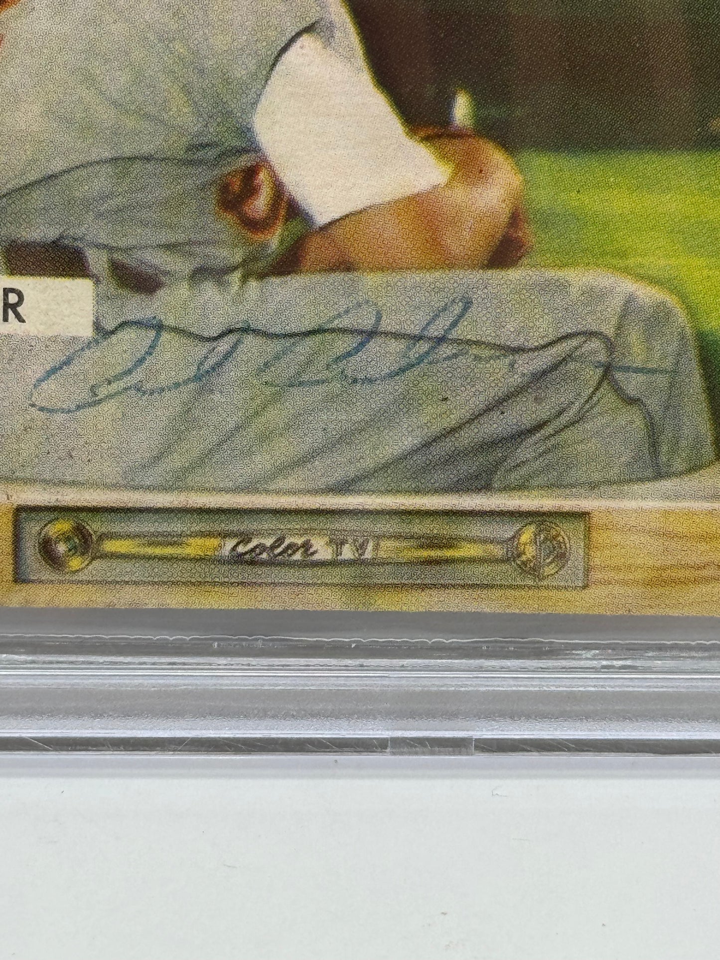 1955 Bowman Al Aber #24 Auto Beckett Authentic Deceased In 1993