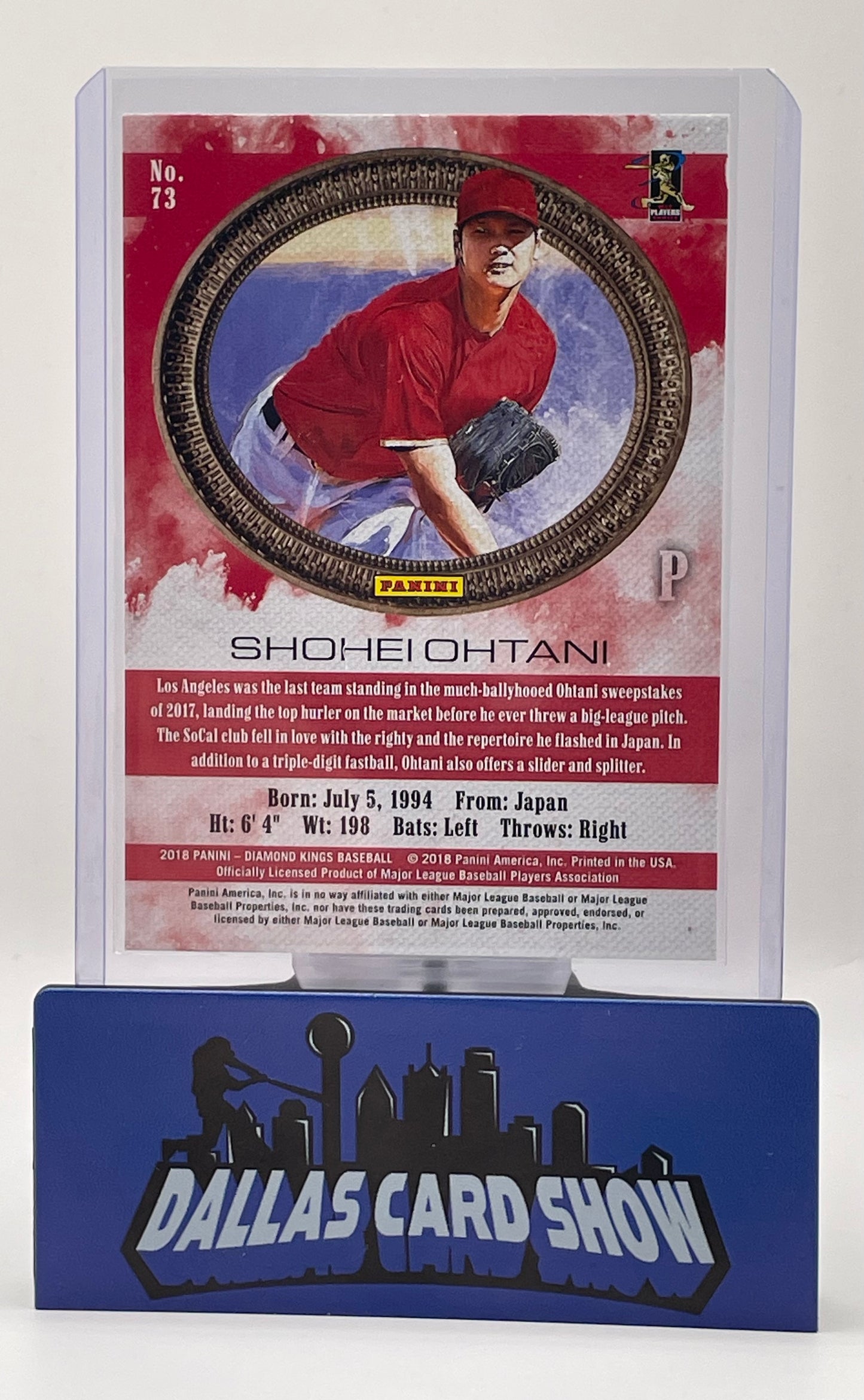 2018 Panini Diamond Kings #73 Shohei Ohtani Rookie RC