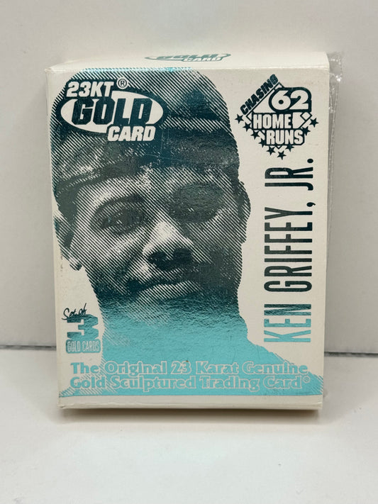 23 KT Gold Ken Griffey Jr. Gold Card Set of 3