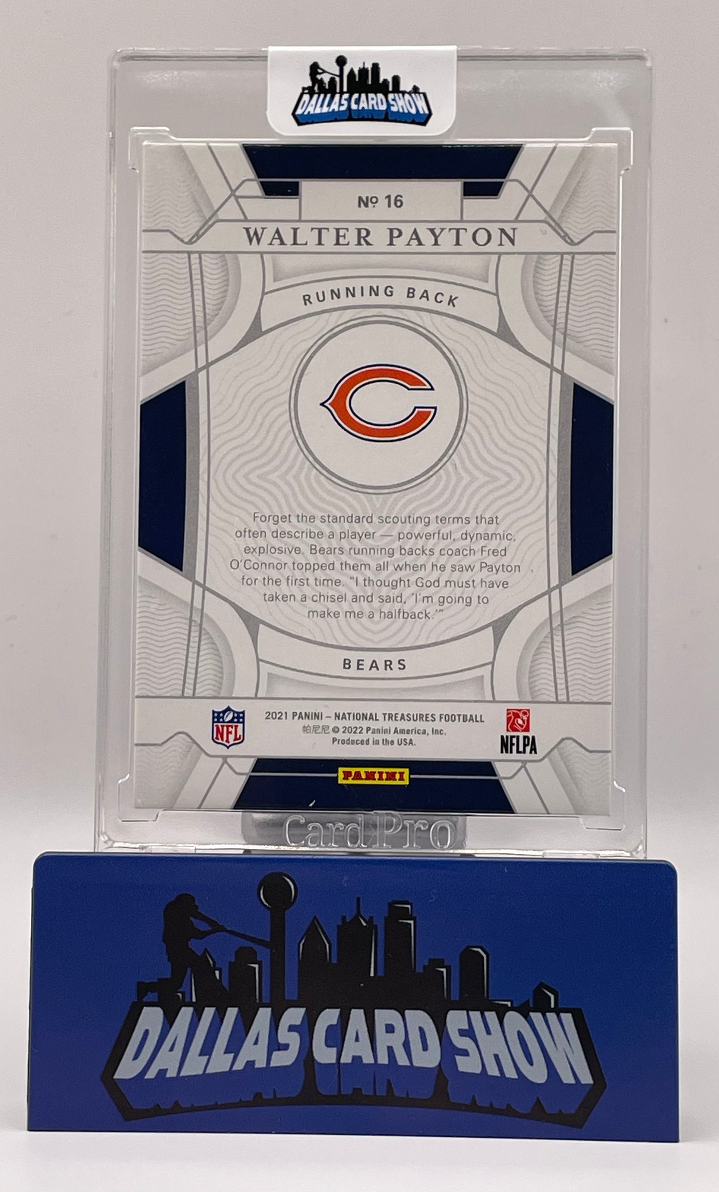 2021 Panini National Treasure #16 Walter Payton /25