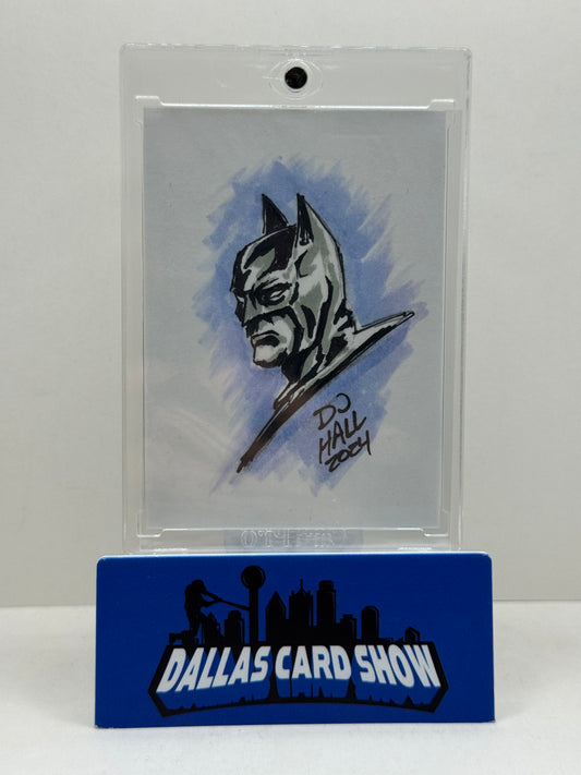 2024 Dallas Card Show One of a Kind Batman Sketch Card by DJ Hall