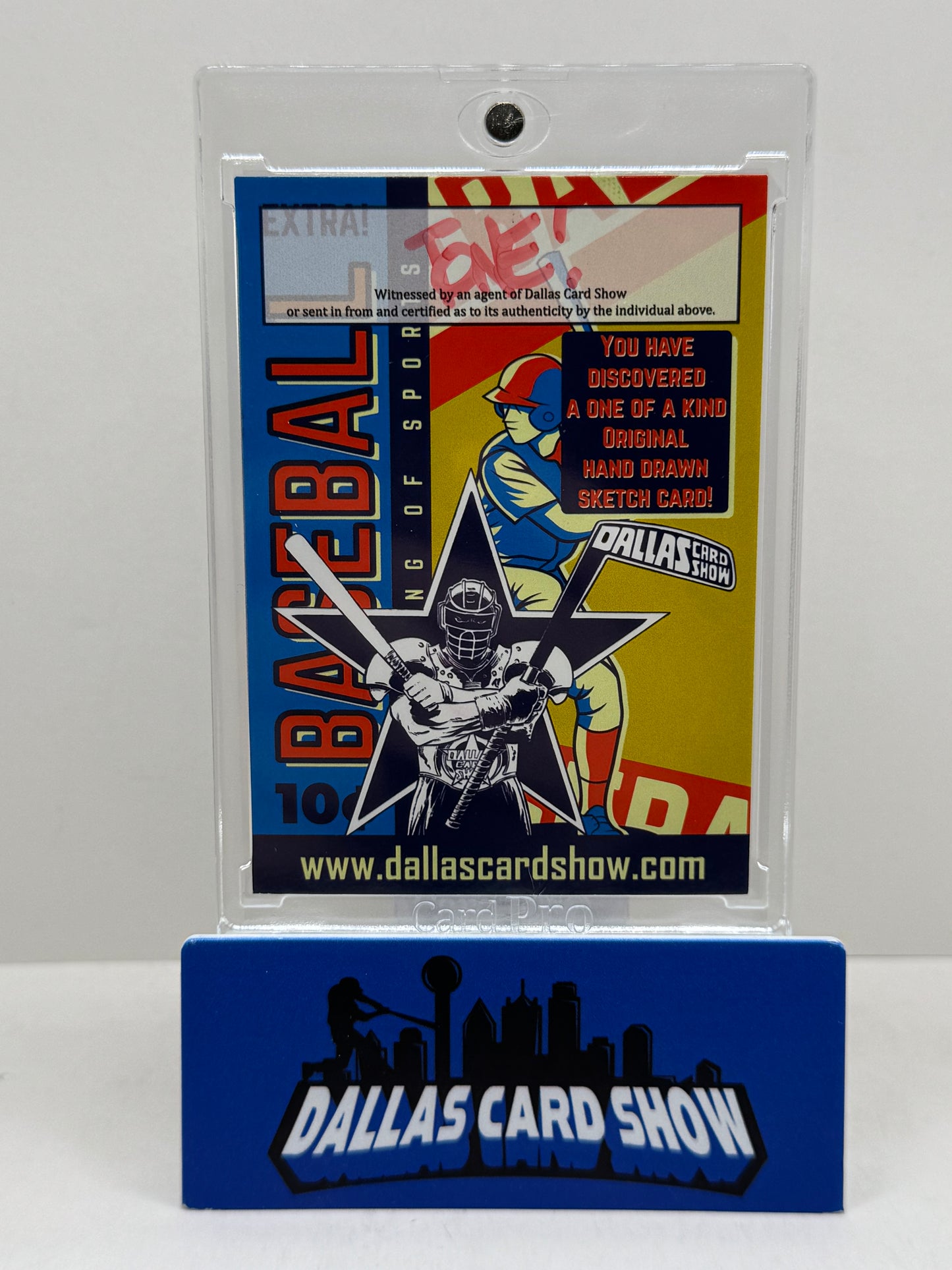 2024 Dallas Card Show One of a Kind Venom Sketch Card by Tone Rodriguez