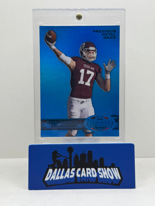 2013 Fleer Retro 1998 Universe Blue Precious Metal Gems /50 Ryan Tannehill Texas A&M