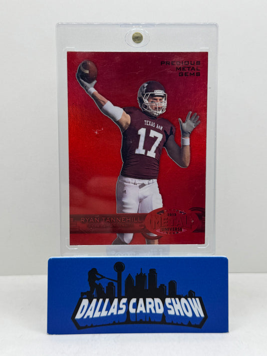 2013 Fleer Retro 1998 Universe Red Precious Metal Gems /100 Ryan Tannehill Texas A&M