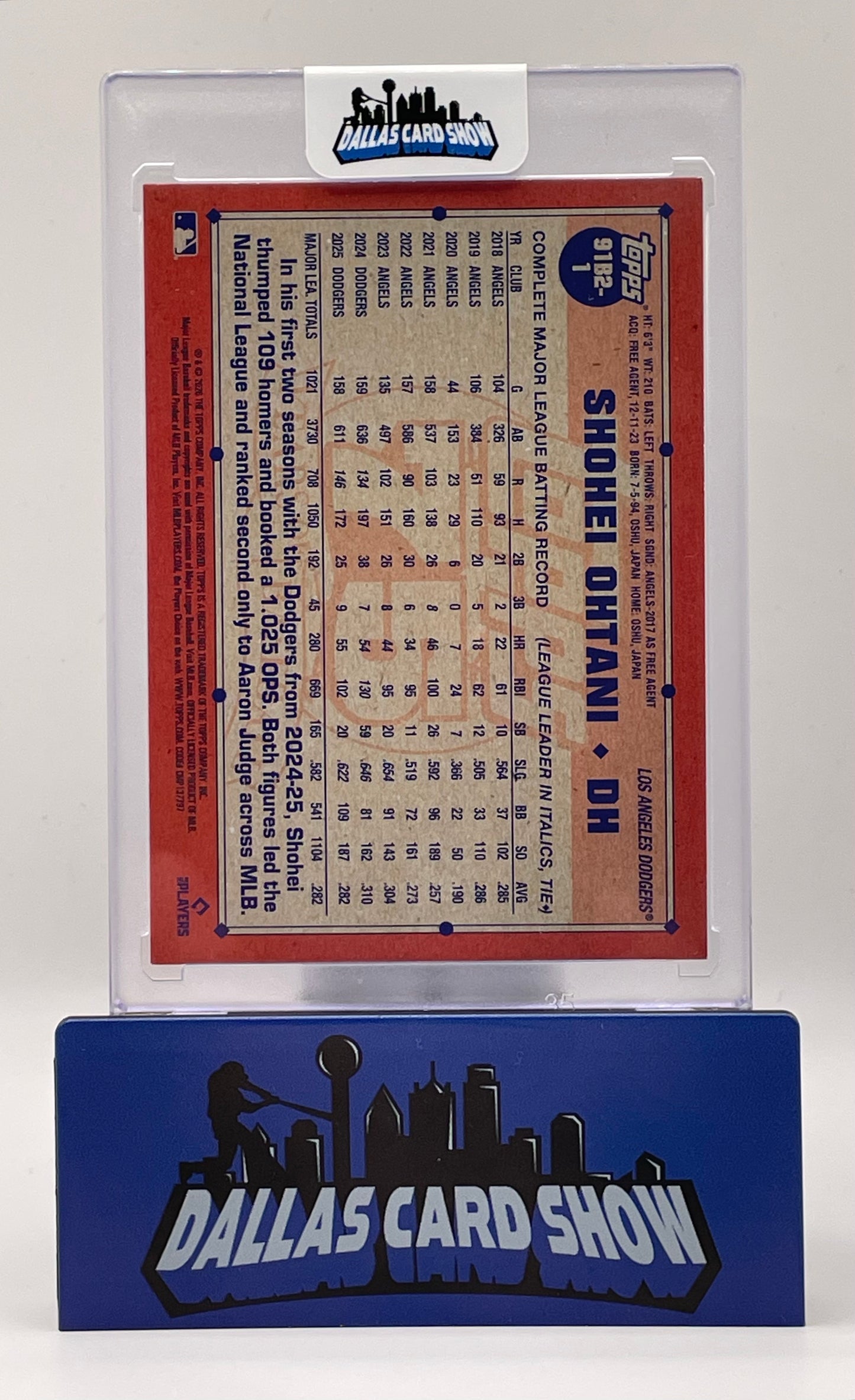 2026 Topps 75 Series 2 #91B2-1 Shohei Ohtani 1991 Blue Crackle Foil /150 Dodgers