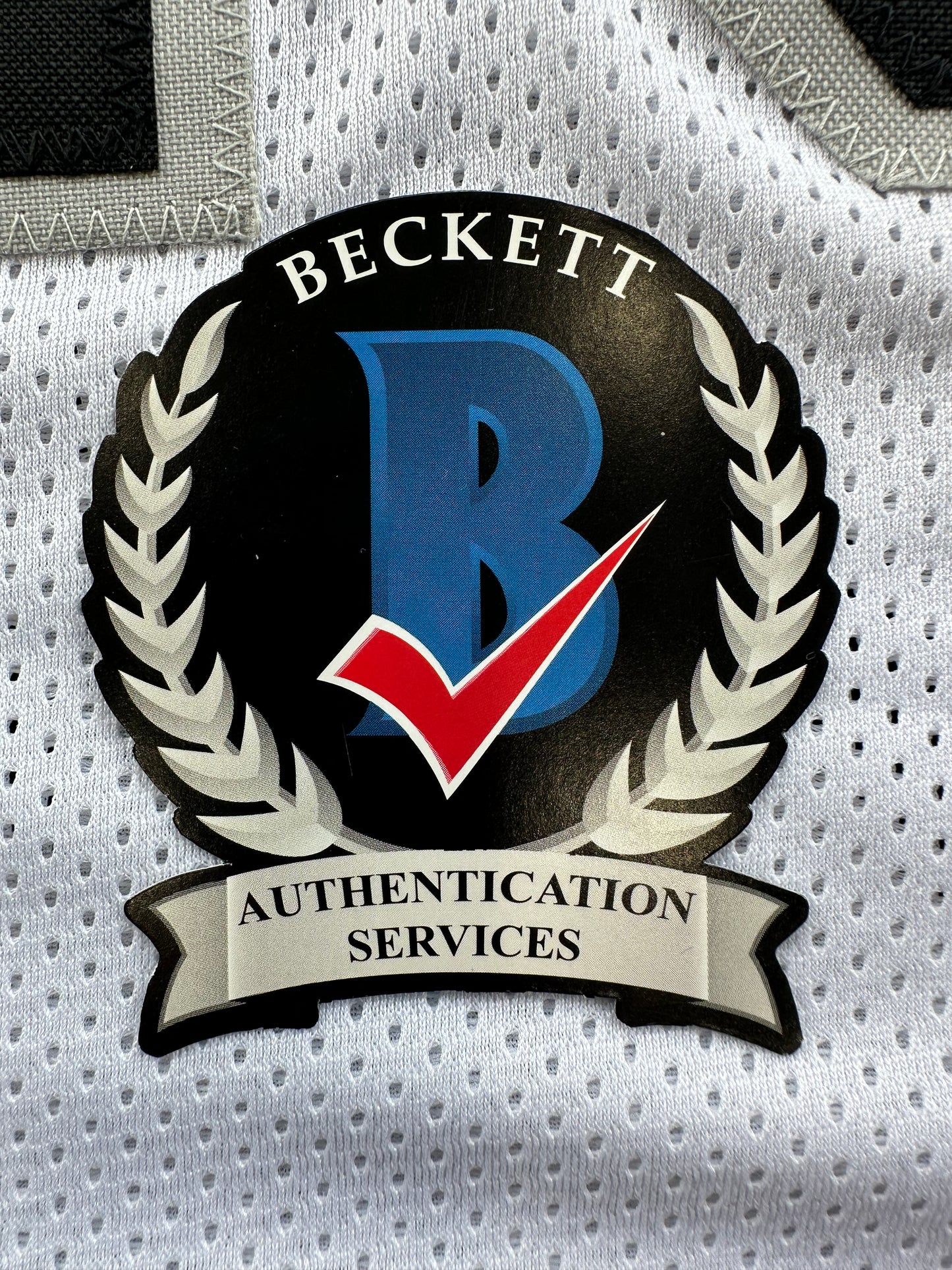 FRED BILETNIKOFF Oakland Raiders SIGNED FOOTBALL WHITE JERSEY XL FSU BAS