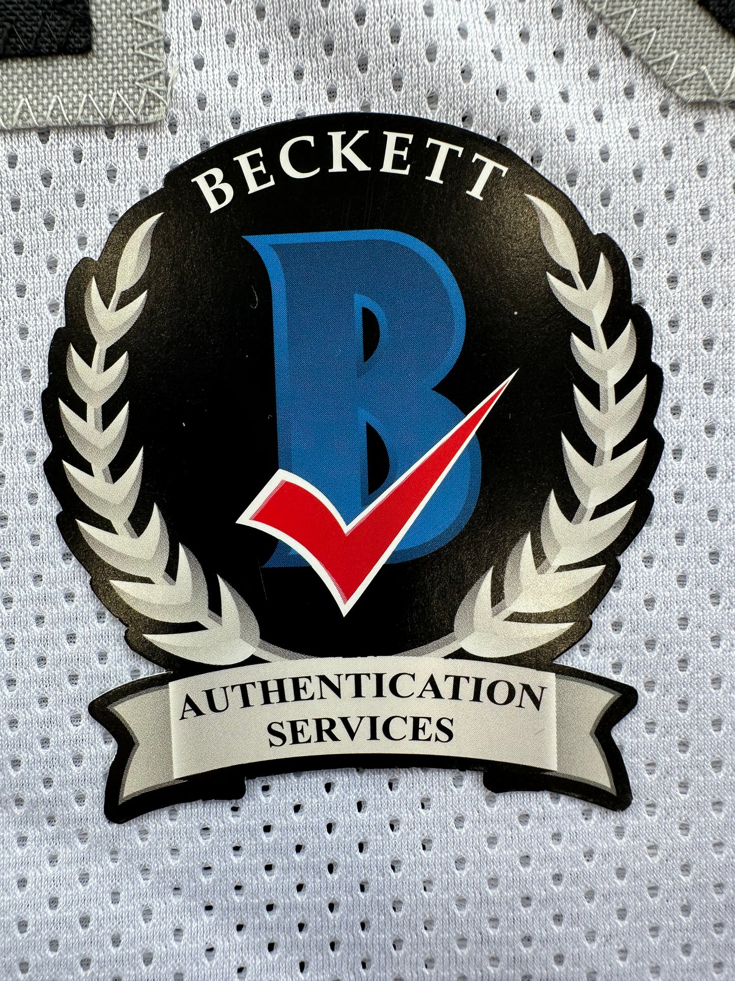 FRED BILETNIKOFF Oakland Raiders SIGNED FOOTBALL WHITE JERSEY XL FSU BAS