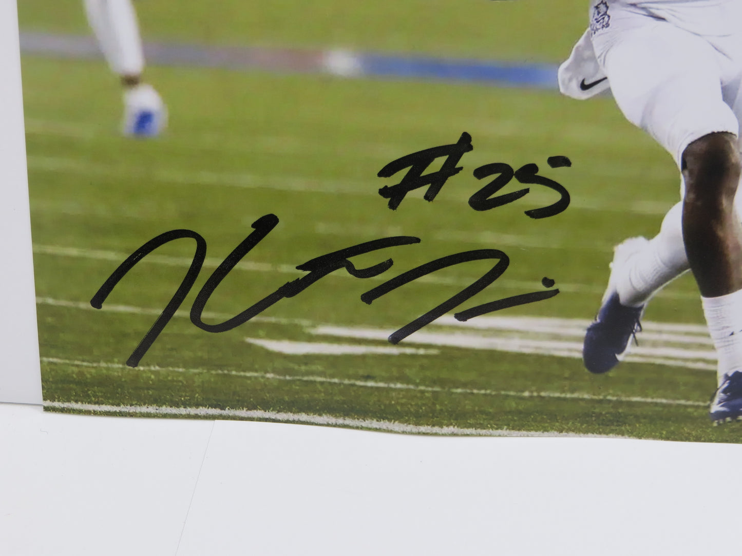 KAVONTE TURPIN TCU Horned Frogs SIGNED 8x10 White Uni PHOTO Dallas Cowboys BAS