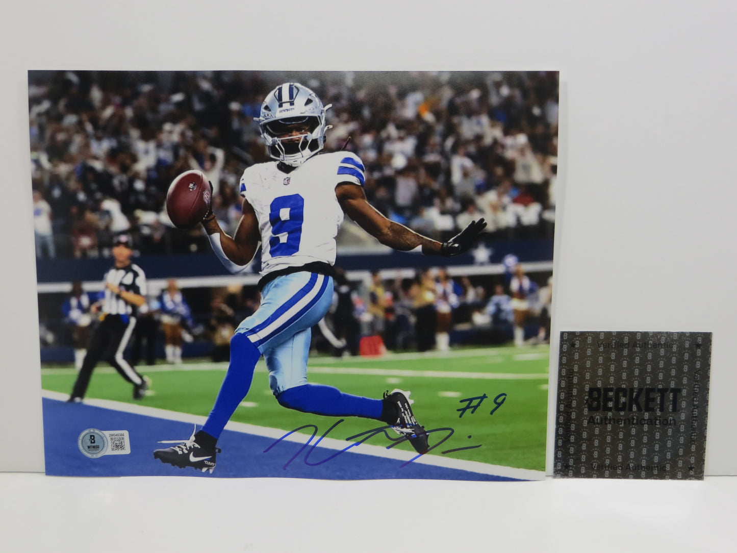 KAVONTE TURPIN Dallas Cowboys SIGNED 8x10 Touchdown PHOTO TCU Horned Frogs BAS