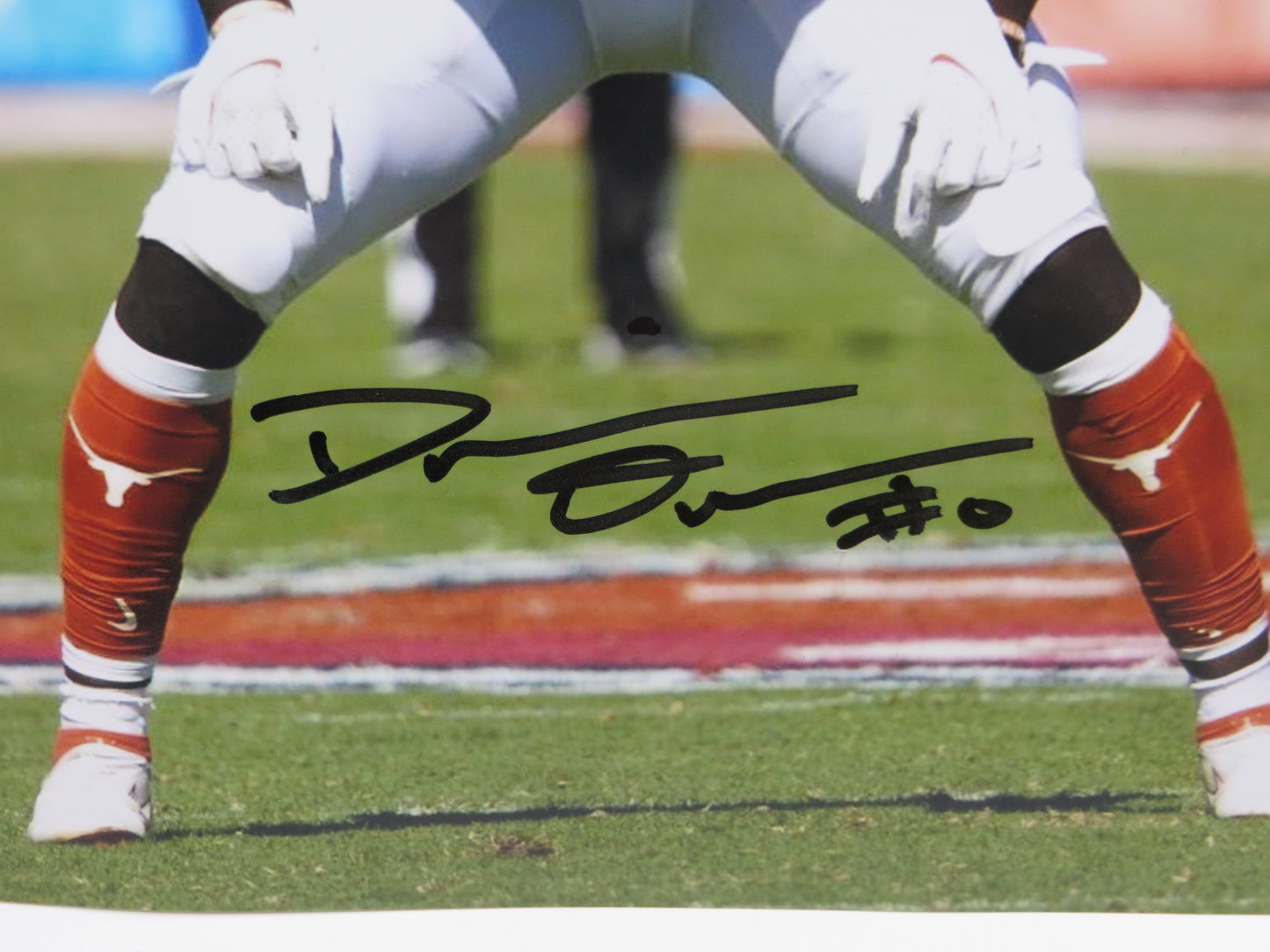 DEMARVION OVERSHOWN Texas Longhorns SIGNED Stance 8x10 PHOTO Cowboys BAS COA