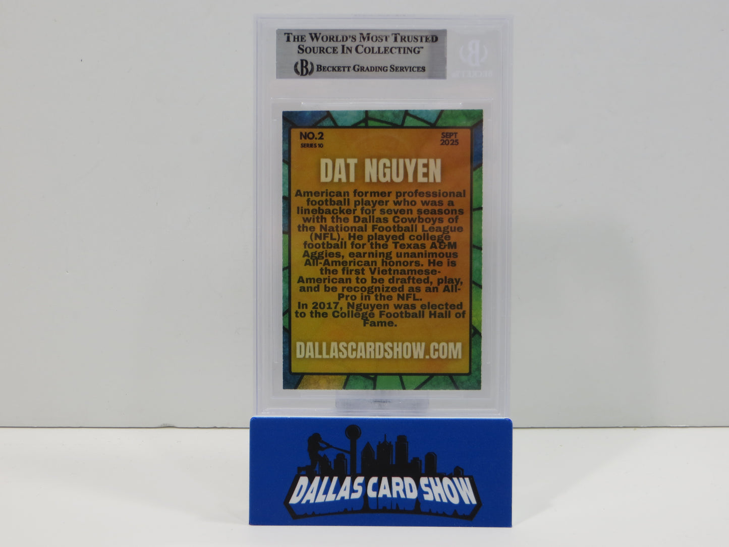 DAT NGUYEN DALLAS COWBOYS SIGNED 2025 Sept Dallas Card Show BGS BAS SLAB