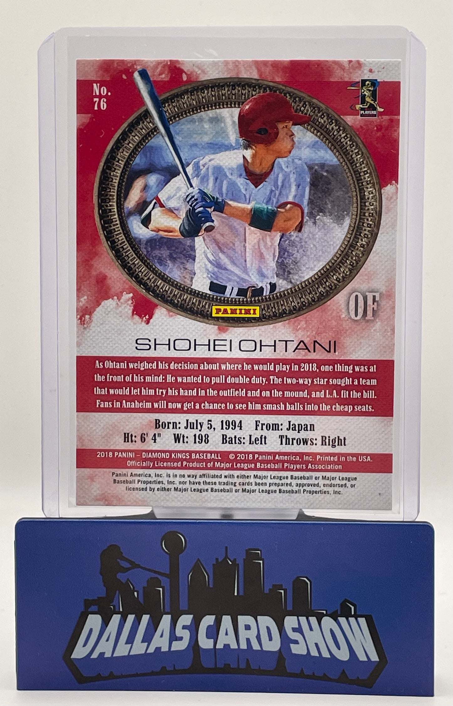 2018 Panini Diamond Kings #76 Shohei Ohtani Rookie RC