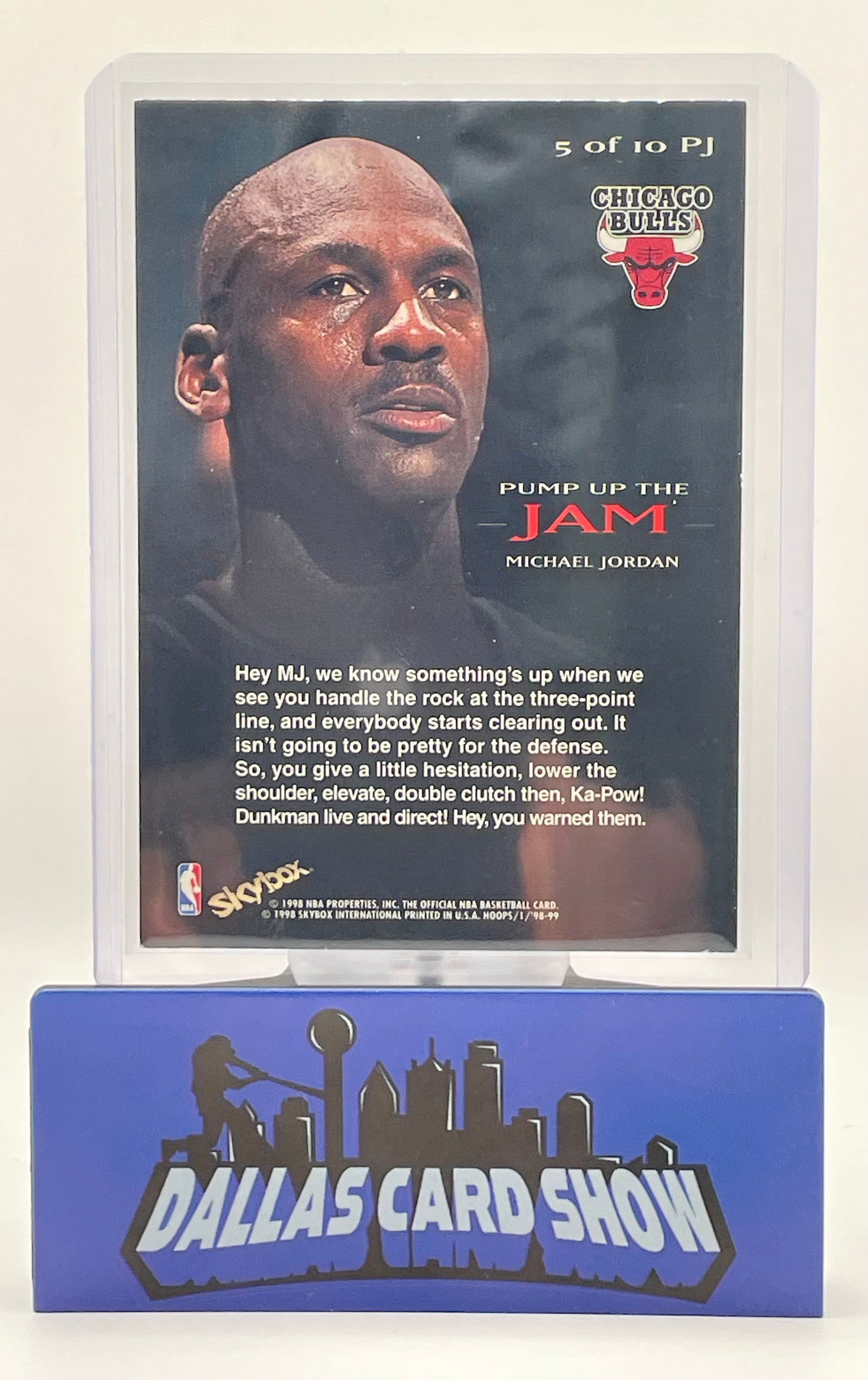1998-99 Skybox #5 Michael Jordan Pump up the Jam