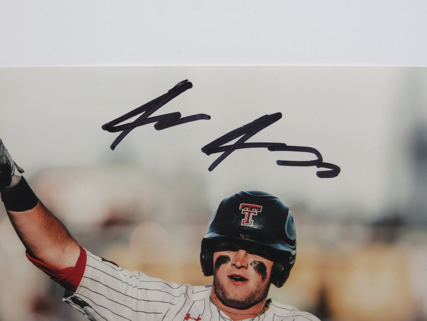 JACE JUNG Texas Tech Red Raiders SIGNED 8x10 Guns Up PHOTO Detroit Tigers BAS COA