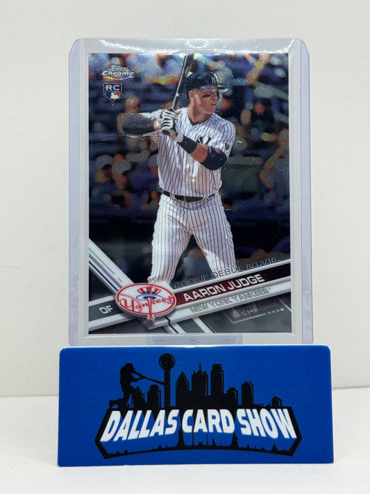 2017 Topps Chrome Update #HMT50 Aaron Judge Rookie Debut New York Yankees