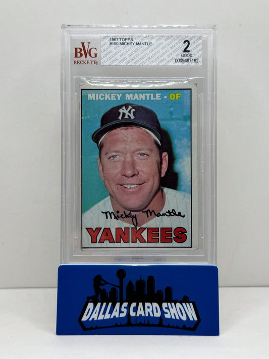 1967 Topps #150 Mickey Mantle BVG 2