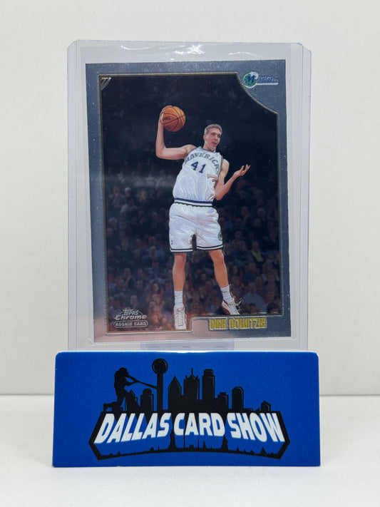 1999 Topps Chrome Basketball #154 Dirk Nowitzki Rookie Card Mavericks