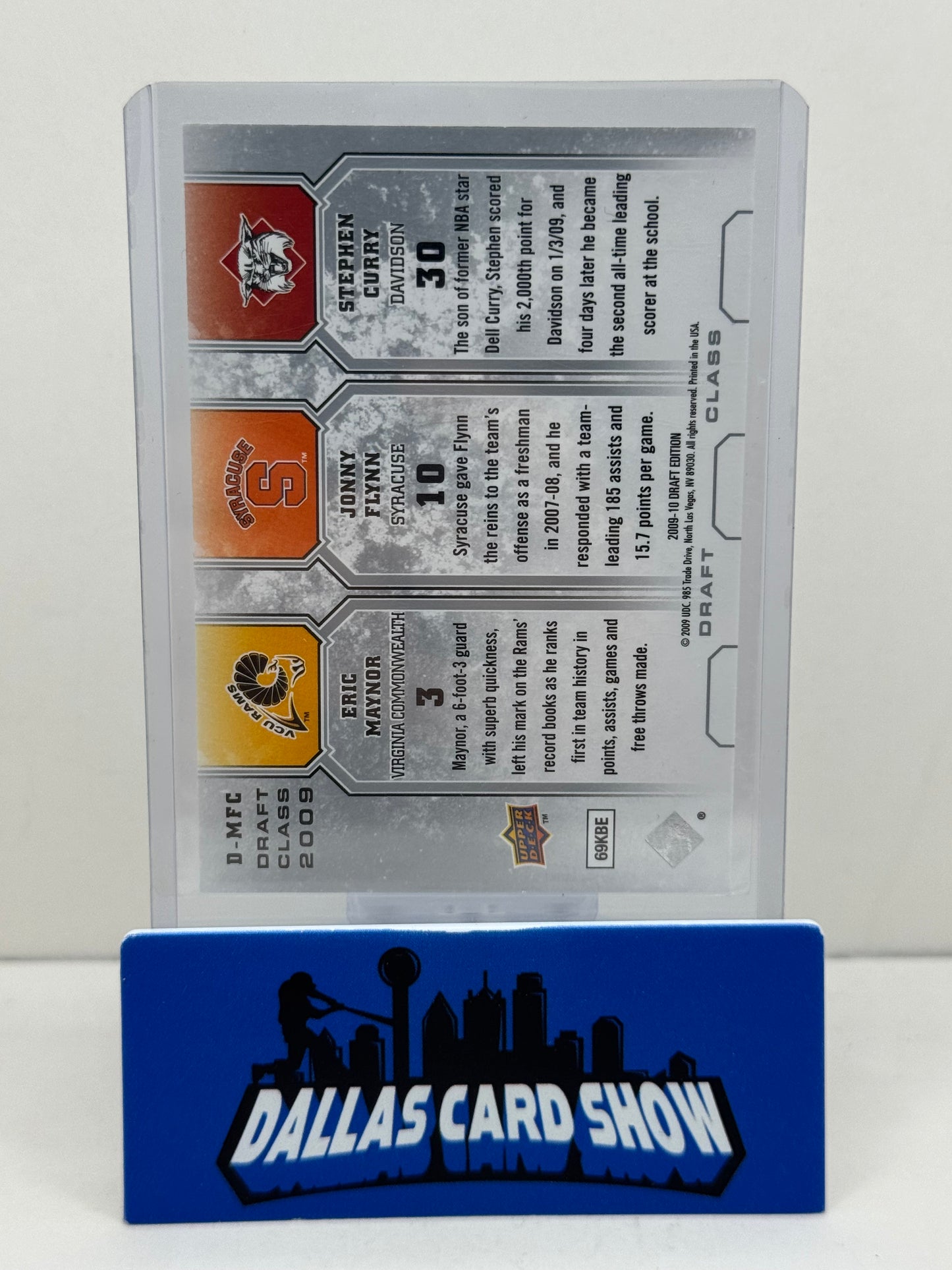 2009 Upper Deck Draft Edition #D-MFC Stephen Curry Flynn and Maynor Draft Class 2009