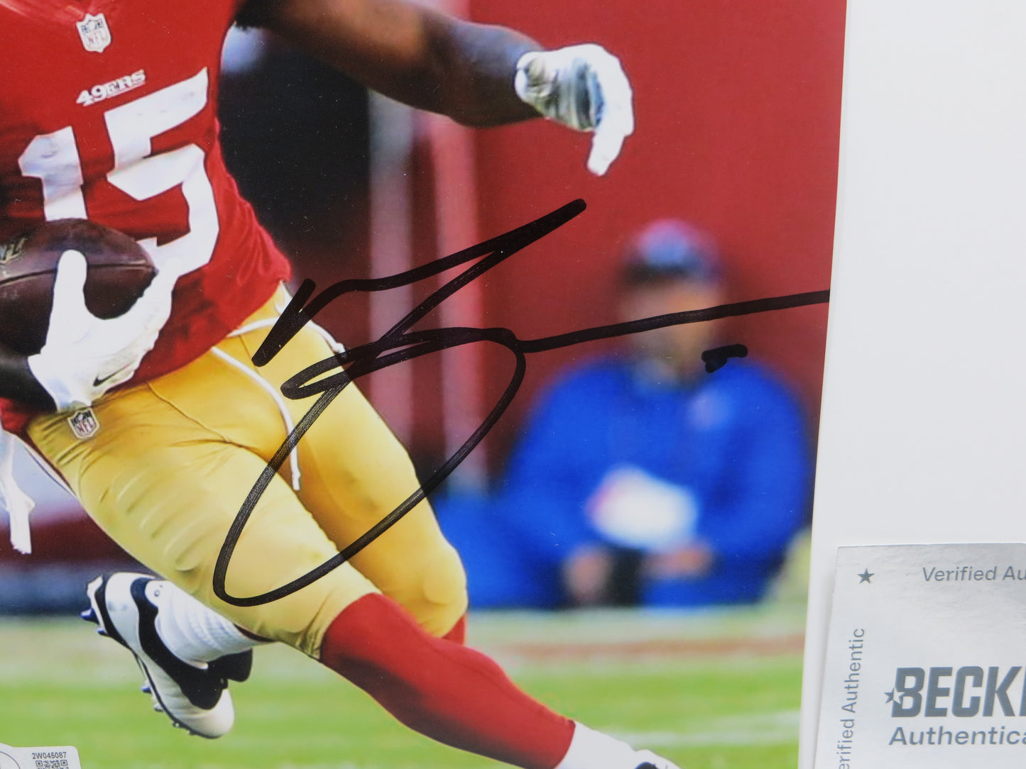MICHAEL CRABTREE San Francisco 49ers SIGNED 8x10 PHOTO Texas Tech Red Raiders BAS
