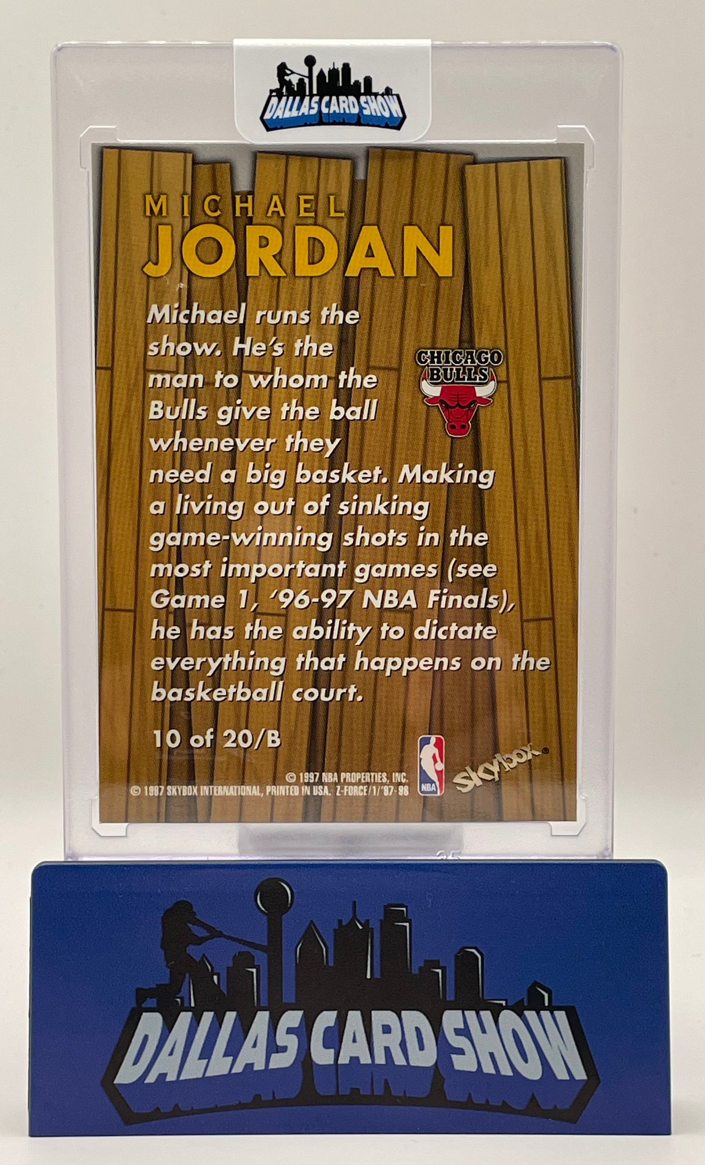 1997-98 Skybox Z-Force #10 Michael Jordan Boss Insert