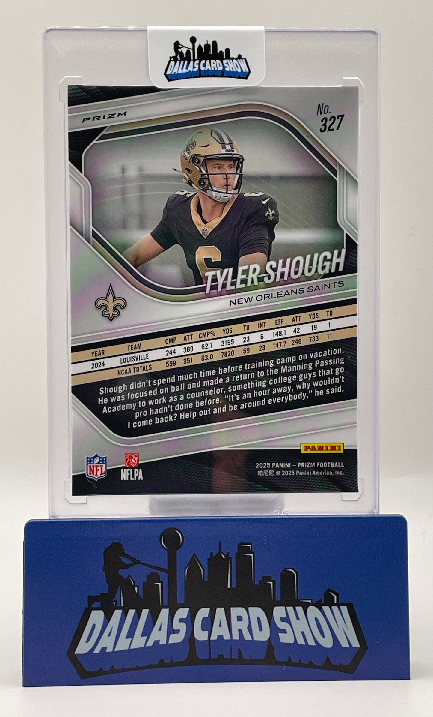 2025 Panini Prizm #327 Tyler Shough Red CheckerBoard Rookie RC