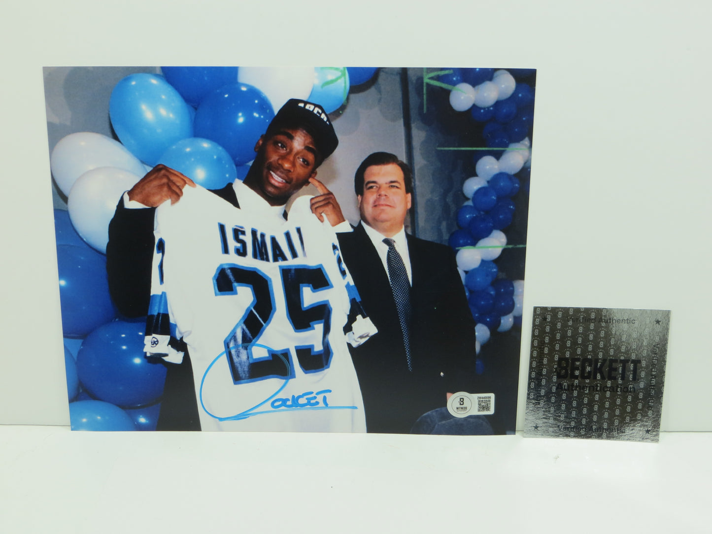 RAGHIB "ROCKET" ISMAIL Toronto Argonauts SIGNED 8x10 PHOTO Notre Dame BAS COA