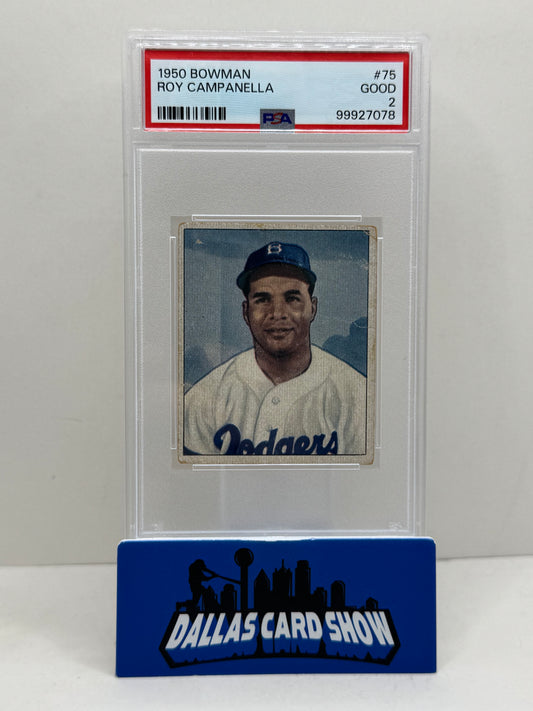 1950 Bowman #75 Roy Campanella PSA 2