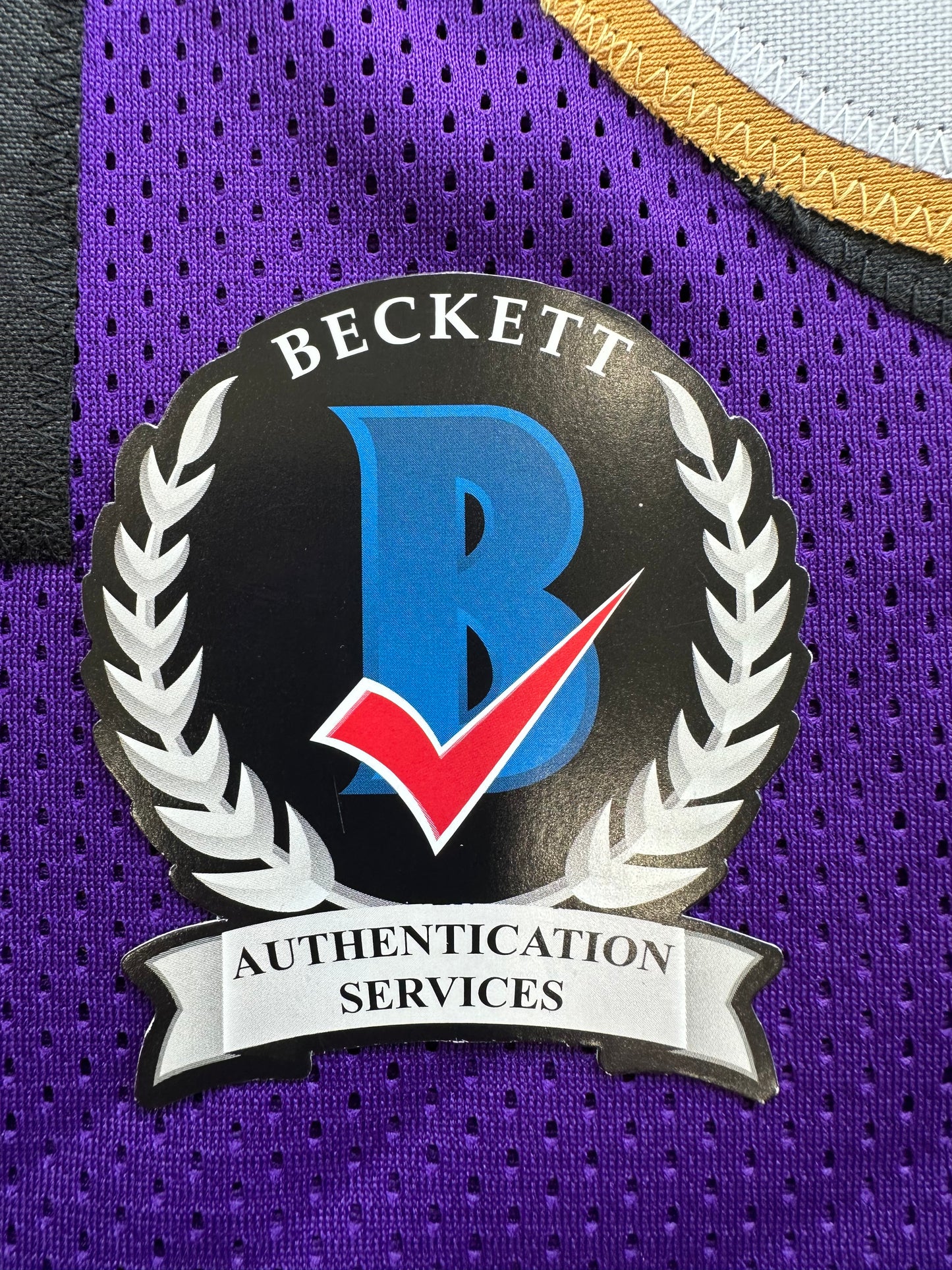 ROD WOODSON Baltimore Ravens SIGNED FOOTBALL JERSEY XL Raiders Purdue BAS COA