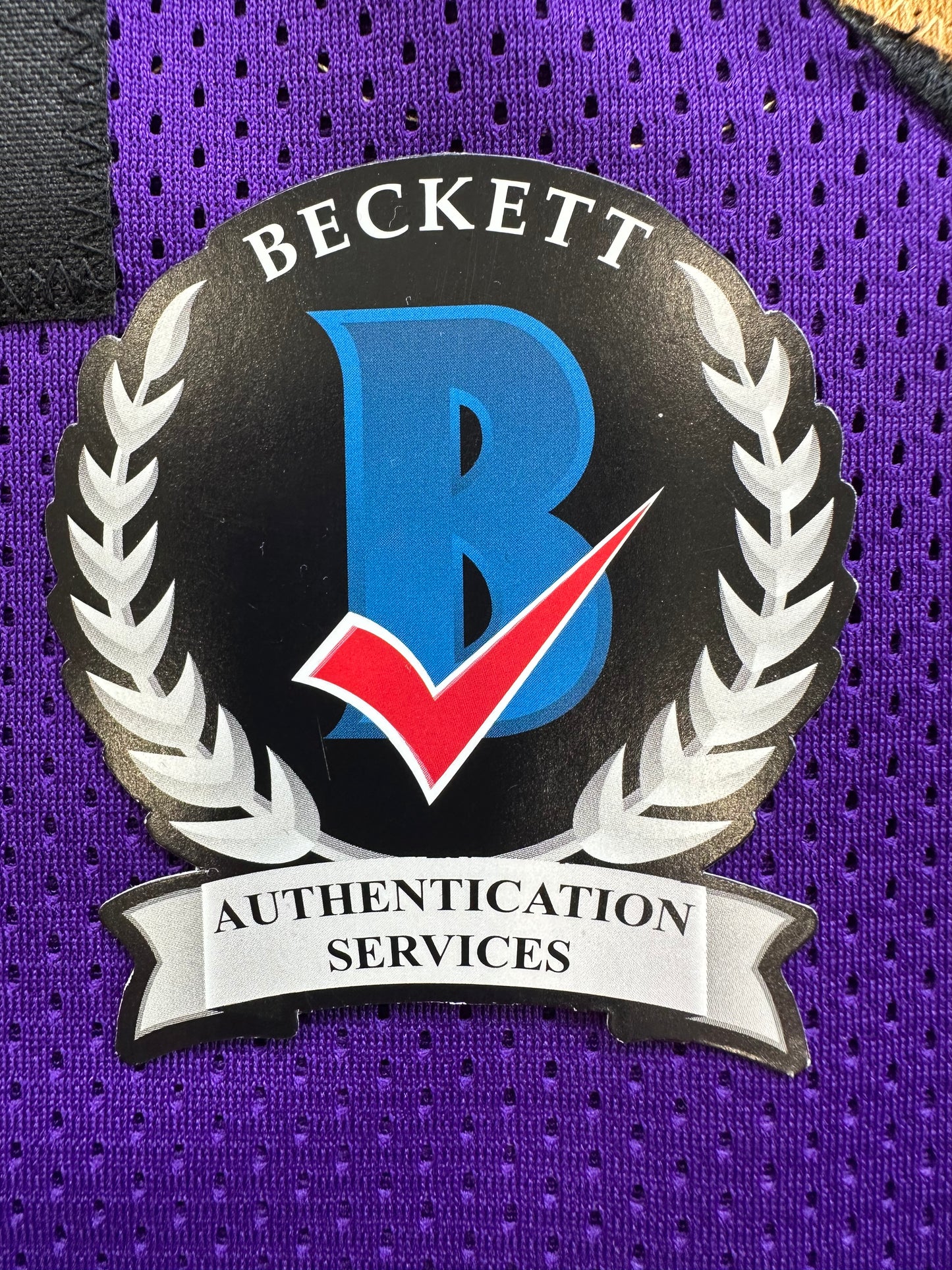 ROD WOODSON Baltimore Ravens SIGNED FOOTBALL JERSEY XL Raiders Purdue BAS COA