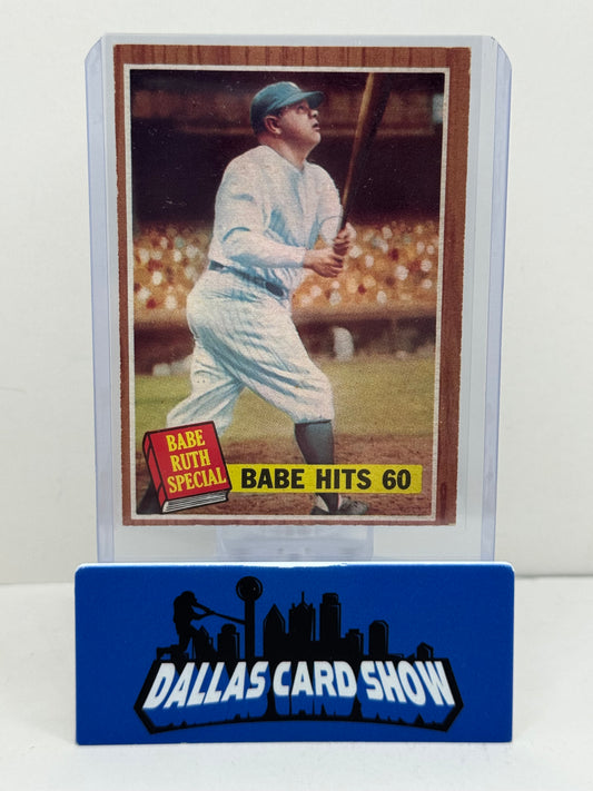 1962 Topps Babe Ruth #139 (Babe Hits 60)