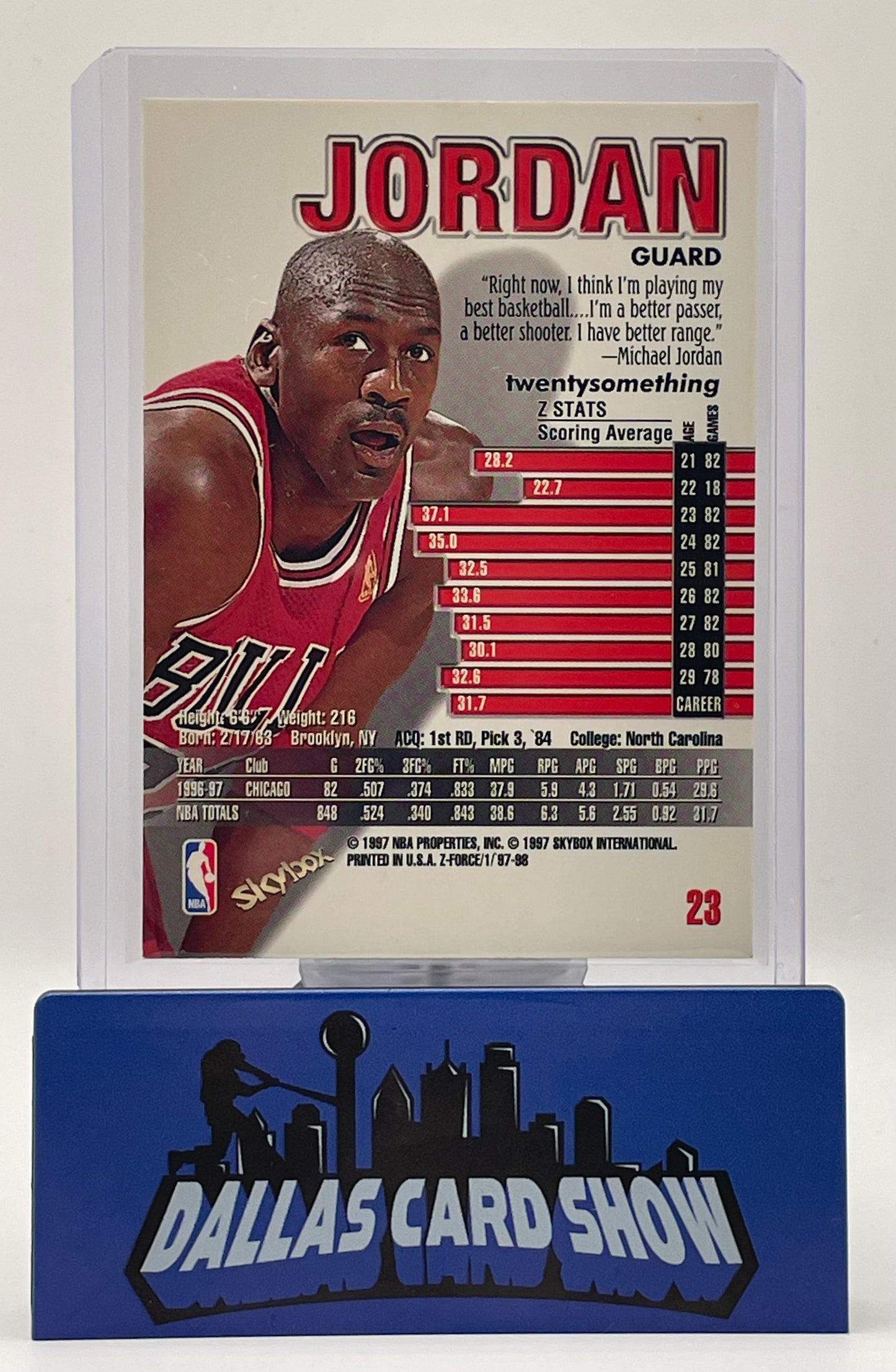 1997-98 Skybox Z-Force - Michael Jordan #23