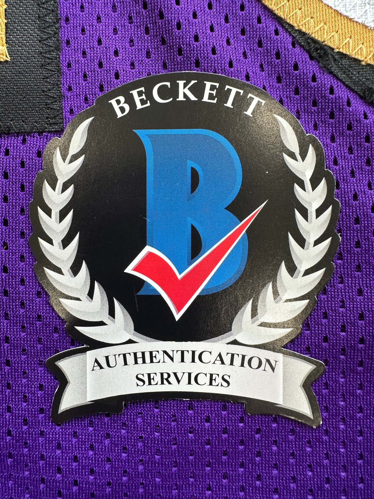 ROD WOODSON Baltimore Ravens SIGNED FOOTBALL JERSEY XL Raiders Purdue BAS COA