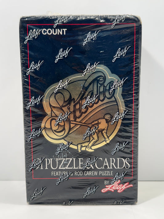 1991 Leaf Studio Baseball Factory Sealed Box Of 48 Packs