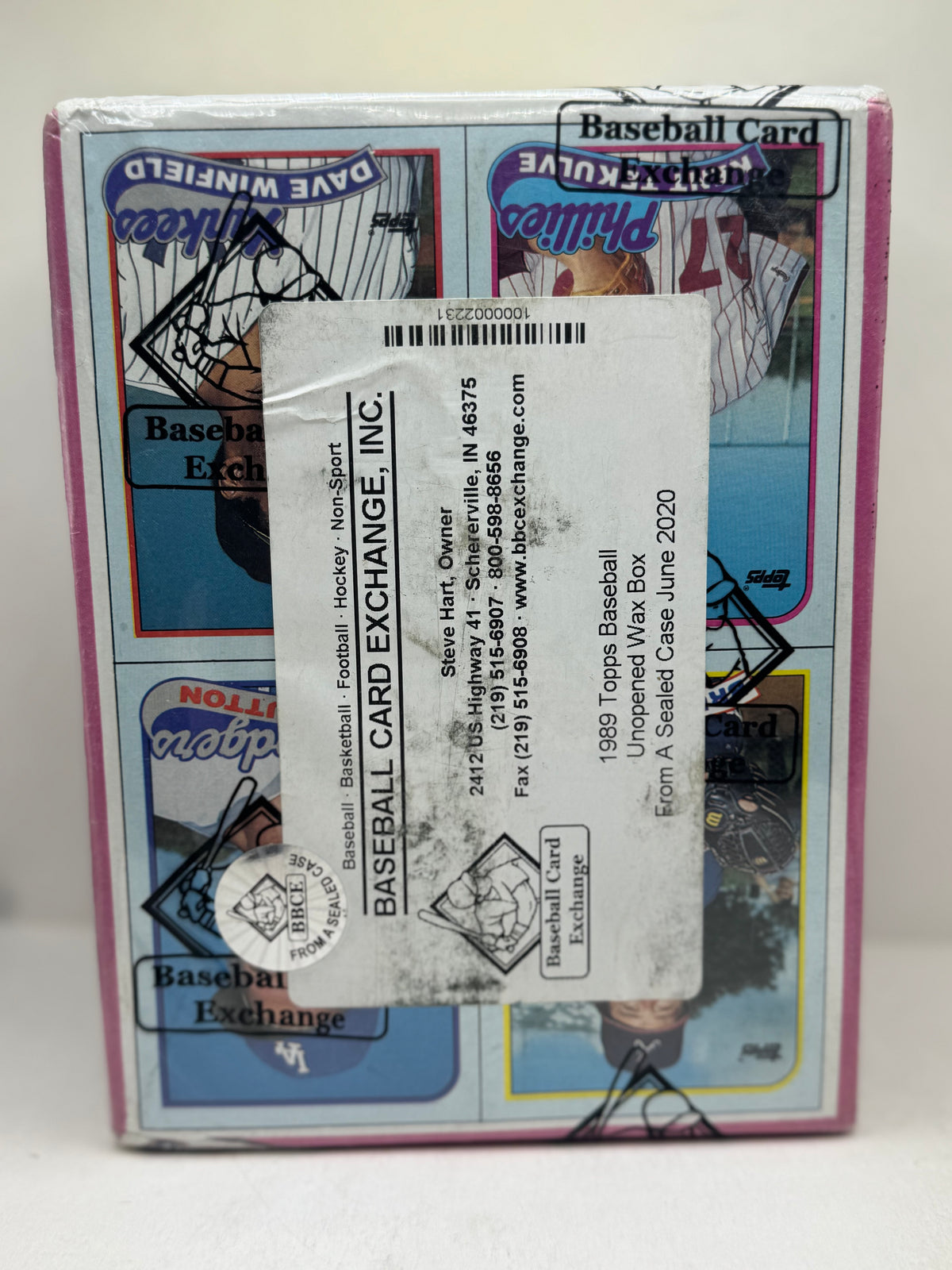 1989 Topps Baseball Wax Box BBCE Wrapped FASC Randy Johnson RC Chase