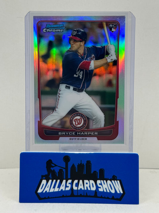 2012 Bowman Chrome #214 Bryce Harper Rookie Refractor Phillies