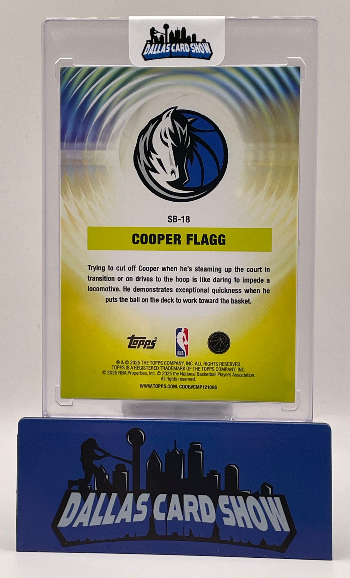 2025-26 Topps #SB-18 Cooper Flagg Sonic Boom Case Hit