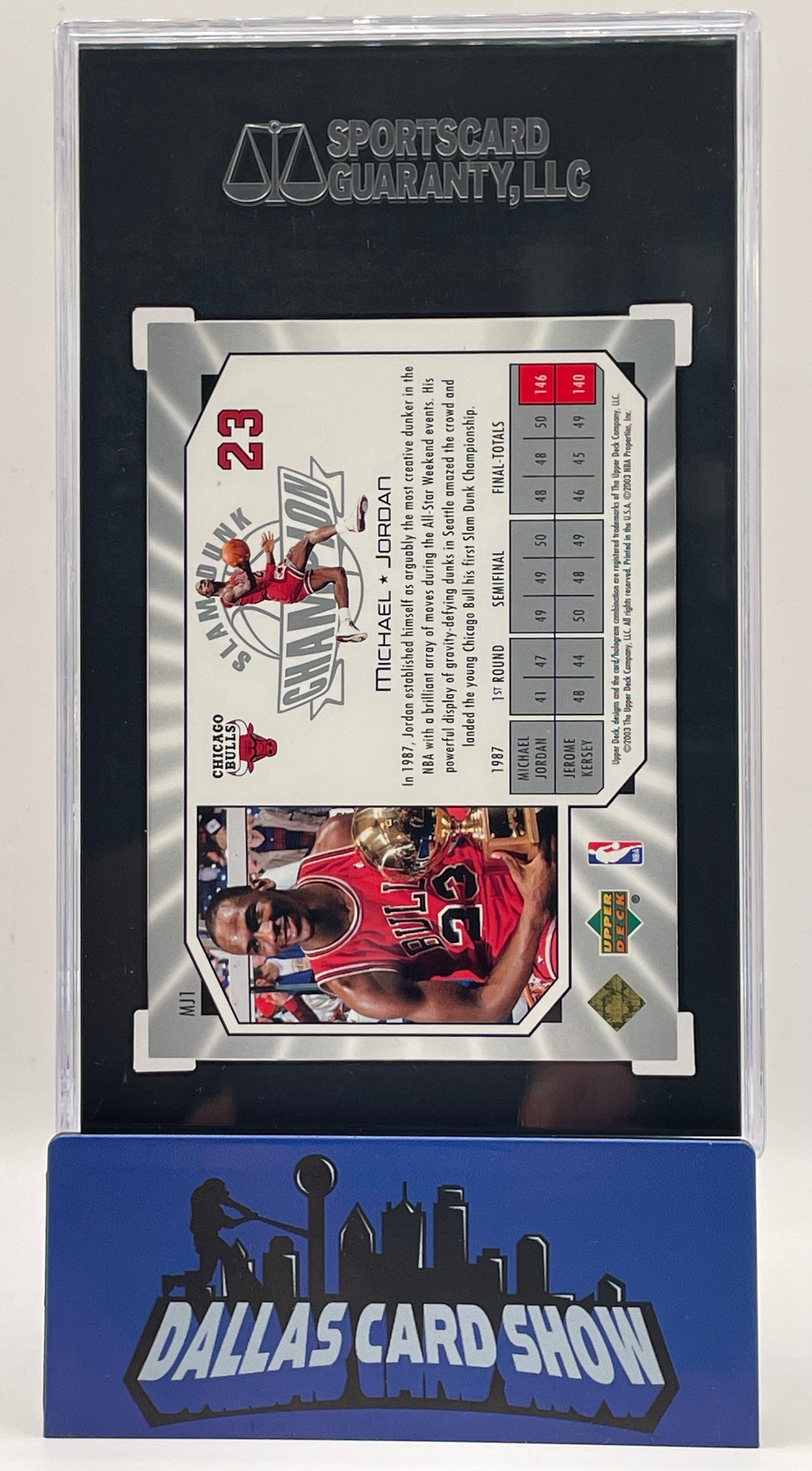 2003-04 Upper Deck All-Star Game #MJ1 Michael Jordan /1987 SGC 9