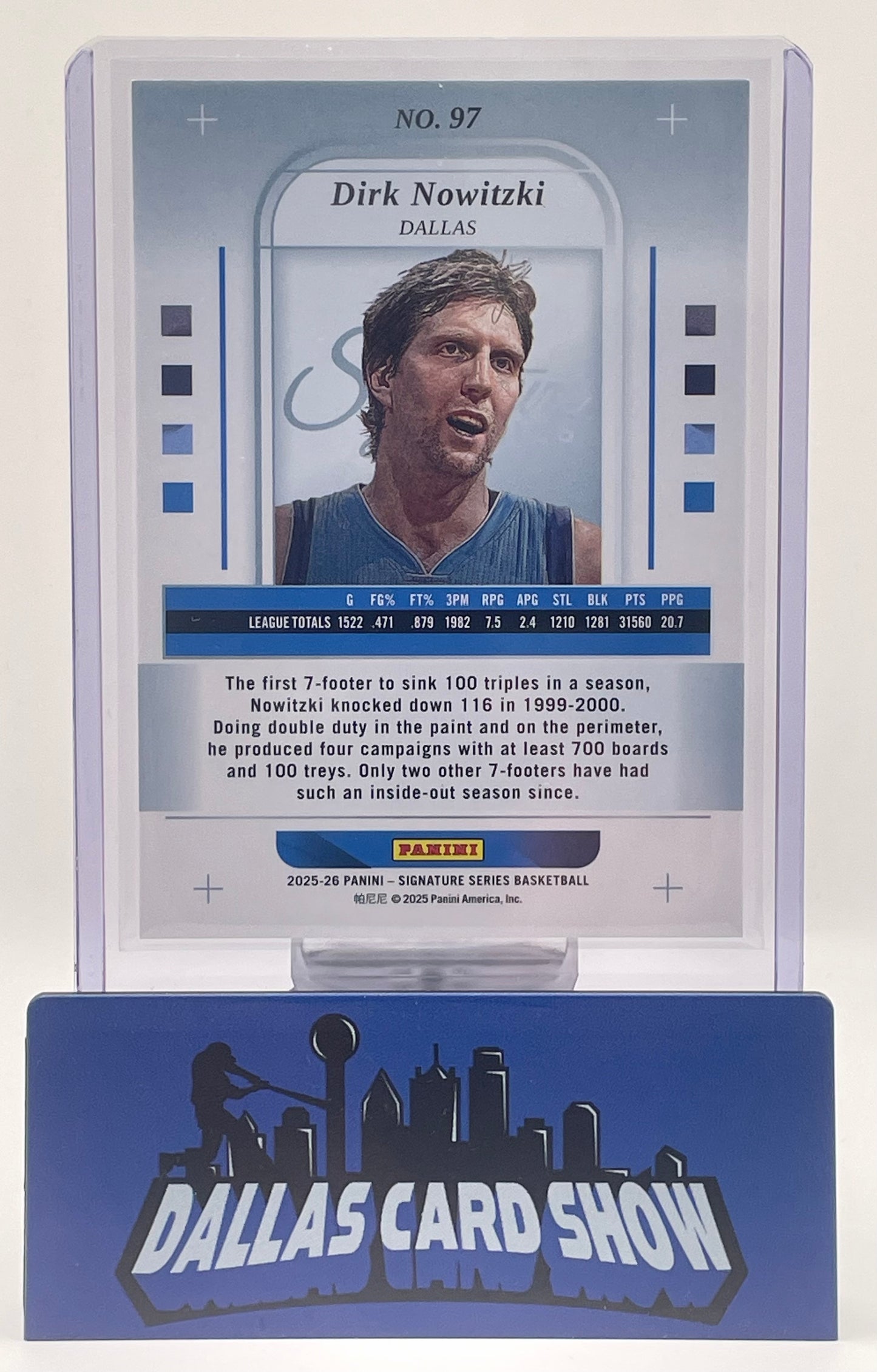 2025-26 Panini Signature Series #97 Dirk Nowitzki Gold /10