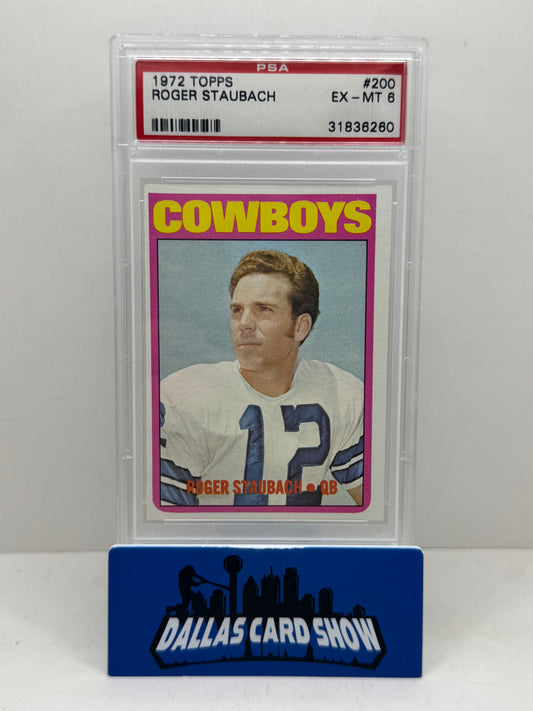 1972 Topps #200 Roger Staubach Rookie RC PSA 6