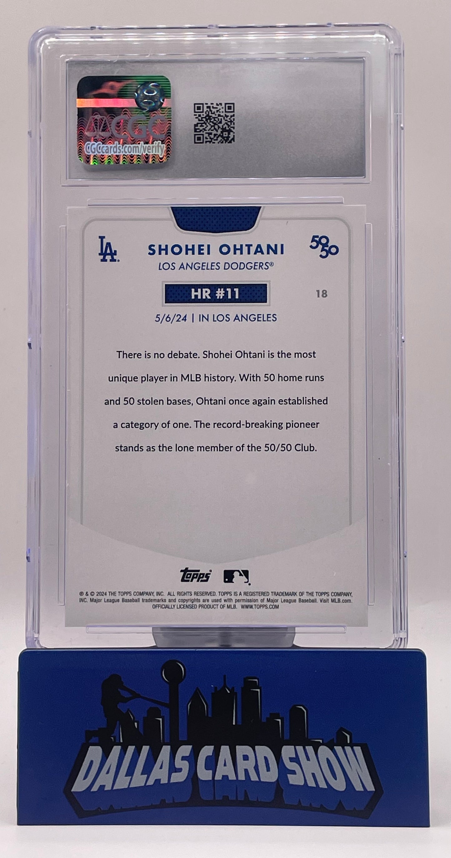 2024 Topps 50/50 Shohei Ohtani #18 CGC 10